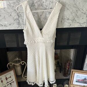 ALI & JAY Ivory Textured Dress